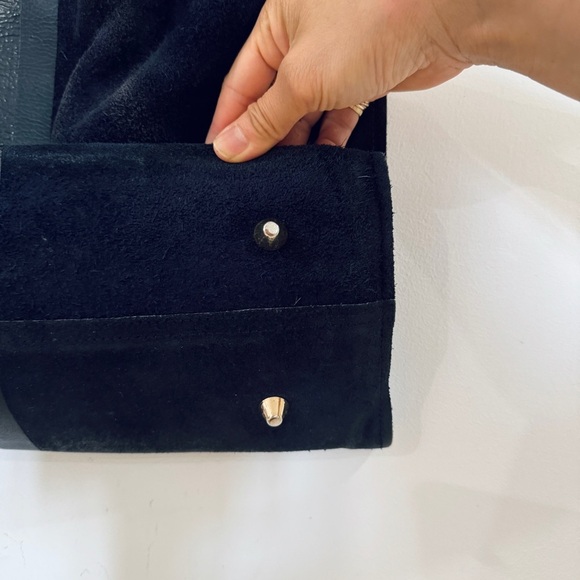 Clare V Navy and Black Satchel - Picture 13 of 16